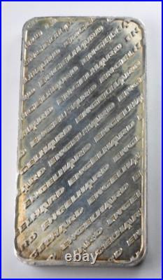 Engelhard 10 Troy oz. 999+ Fine Silver Bar Eagle Logo SN# C806883