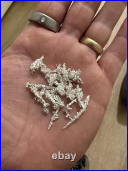 Fine Silver Crystals. 999 Fine Silver Crystal Nugget 13.92g Pure Silver Bullion