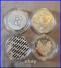 Four 999 Fine Silver Rounds Four 999 Fine Silver Rounds