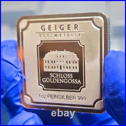 Geiger Edelmetalle Schloss Guldengossa 1 oz. 999 Fine Silver Bar