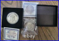 Gen James Mad Dog Mattis + Donald Trump. 999 Fine Silver 1 oz each, 2 oz total