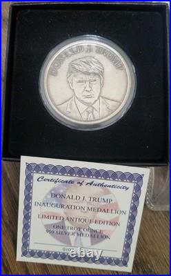 Gen James Mad Dog Mattis + Donald Trump. 999 Fine Silver 1 oz each, 2 oz total