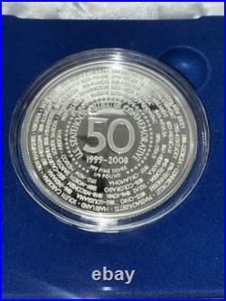 Giant Silver 50 States Commemorative Coin 4oz. 999 Fine Silver Round
