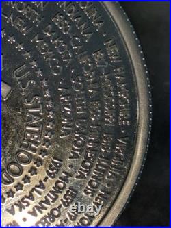 Giant Silver 50 States Commemorative Coin 4oz. 999 Fine Silver Round