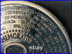 Giant Silver 50 States Commemorative Coin 4oz. 999 Fine Silver Round