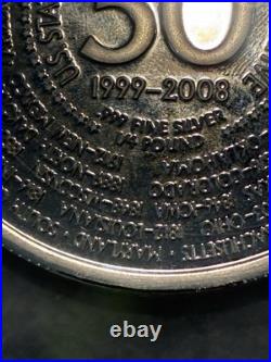 Giant Silver 50 States Commemorative Coin 4oz. 999 Fine Silver Round