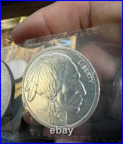 Gold & Silver Bullion 5 Idaho Goldbacks + 4 Silver Rounds Atzec Buffalo Morgan
