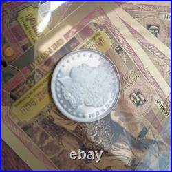 Gold & Silver Bullion 5 Idaho Goldbacks + 4 Silver Rounds Atzec Buffalo Morgan