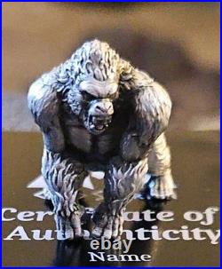 Hand Pour Ape Gorilla. 9+-ozt 999+ Fine Silver Hand Pour Ape Gorilla. 9+-ozt 999+ Fine Silver