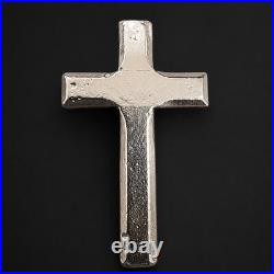 Hand-Poured Silver Cross 4 ozt. 999 Fine Silver Limited Mintage of 50
