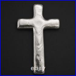 Hand-Poured Silver Cross 4 ozt. 999 Fine Silver Limited Mintage of 50