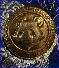 Hand Poured Silver Panda round 1.8 Ozt Fine 0.999 Made In The USA