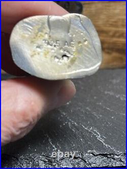 Hand Poured Silver Warrior Cast 925 Fine Bullion Art Statue