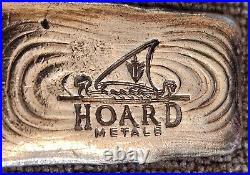 Hoard Metals Pours Lot of 7.999 Fine Silver Poured Bars 23.7 Troy Ounces