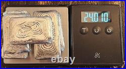 Hoard Metals Pours Lot of 7.999 Fine Silver Poured Bars 23.7 Troy Ounces