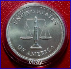 Johnson Matthey Bullion Round 1 Troy oz. 999 Fine Silver in Capsule