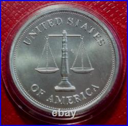 Johnson Matthey Bullion Round 1 Troy oz. 999 Fine Silver in Capsule
