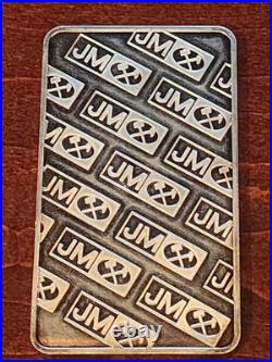 Johnson Matthey Silver 10oz Bar Serialized. 999 Fine Bullion