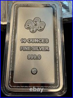 LADY of JUSTICE Bar PAMP SUISSE 10oz. 999 Fine Silver Bullion Bar IN STOCK