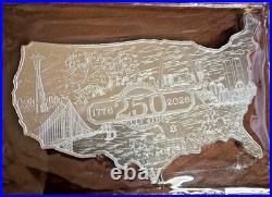 LIMITED EDITITION 2026 USA 250th Anniversary 5oz. 999 Fine Silver Bar Sealed
