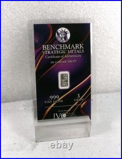 LOT of 100 SILVER BARS. 999 FINE BULLION 100 PAK OF GREAT STOCKING STUFFERS