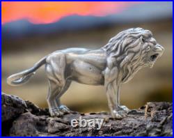 Lion Silver Statue 3 oz. 999 Fine Silver Limited Mintage TORMINT