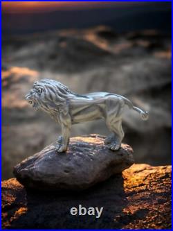 Lion Silver Statue 3 oz. 999 Fine Silver Limited Mintage TORMINT