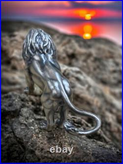Lion Silver Statue 3 oz. 999 Fine Silver Limited Mintage TORMINT