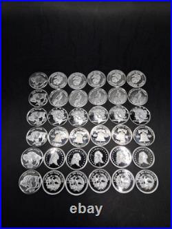 Lot 32 x Pure. 999 Fine Silver Rounds Premium New Bullion Estate Coin Designs