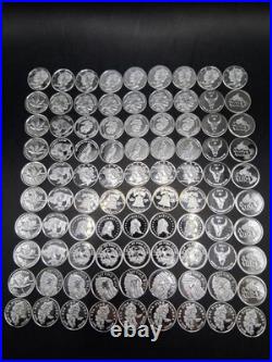 Lot 50 x Pure. 999 Fine Silver Rounds Premium New Bullion Estate Coin Design