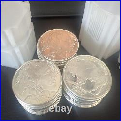 Lot Of 15 1 Troy Oz 999 Fine Silver Buffalo Rounds Highland Mint