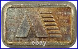 Lot Of 34 x 1981 A-MARK USVI Chunky 1 oz. 999 Fine Silver Ingot Bars Nice Color