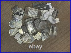 Lot Of 50 1g. 999 Fine Silver Bars And Rounds Various Mints And Designs