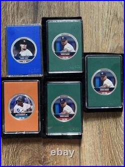 Lot Of 5 NZ Agoro Mint Mlb Trading. 999 Fine Silver Coins With 2 Boxes And Coas Lot Of 5 NZ Agoro Mint Mlb Trading. 999 Fine Silver Coins With 2 Boxes And Coas