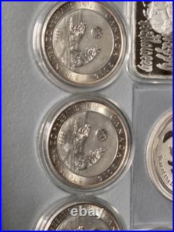 Lot Of. 999 Fine Silver 5 Oz Total