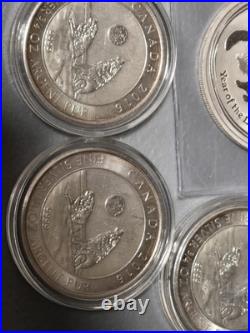 Lot Of. 999 Fine Silver 5 Oz Total