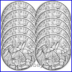 Lot of 10 1 Troy oz Arminius Design. 999 Fine Silver Round
