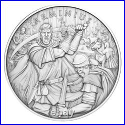 Lot of 10 1 Troy oz Arminius Design. 999 Fine Silver Round