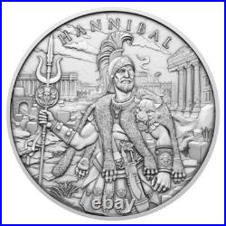 Lot of 10 1 Troy oz Hannibal Design. 999 Fine Silver Round