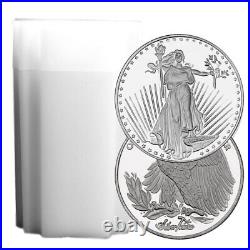 Lot of 10 1 Troy oz Saint Gaudens Design. 999 Fine Silver Round