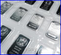 Lot of 10 1 Troy oz Sunshine Mint. 999 Fine Silver Bar Mint Mark SI Sealed
