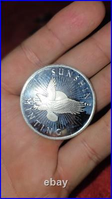Lot of 10 1 Troy oz Sunshine Minting. 999 Fine Silver Round Mint Mark SI