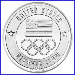 Lot of 10 1 Troy oz US Olympic Team. 999 Fine Silver Round