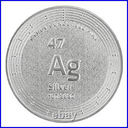 Lot of 10 Elemetal 1 oz. 999 Fine Silver Rounds