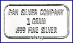 Lot of 200x 1g. 999 Fine Silver Bars, 100x Pan Silver Co. & 100x US Flag Bars Lot of 200x 1g. 999 Fine Silver Bars, 100x Pan Silver Co. & 100x US Flag Bars