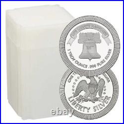 Lot of 20 1 Troy oz Liberty Bell Stackable. 999 Fine Silver Round
