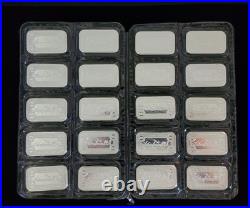 Lot of 20 1 oz SilverTowne Silver Bar. 999 Fine Silver