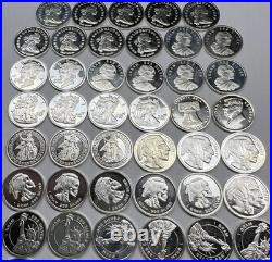 Lot of 20x 1 Gram. 999 Fine Silver Pieces Premium Estate Bullion Designs