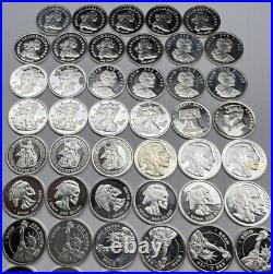 Lot of 20x 1 Gram. 999 Fine Silver Pieces Premium Estate Bullion Designs