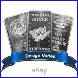 Lot of 2 10 Troy oz Hallmarked Silver Bar. 999 Fine Secondary Market